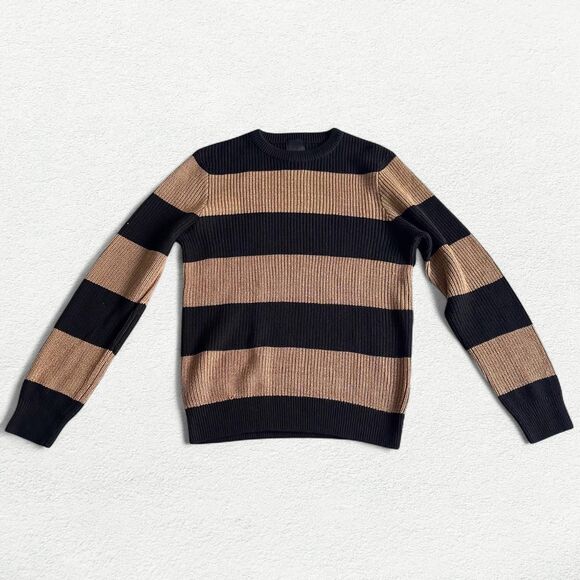 H&M Brown and Black Striped Sweater - Picture 1 of 8